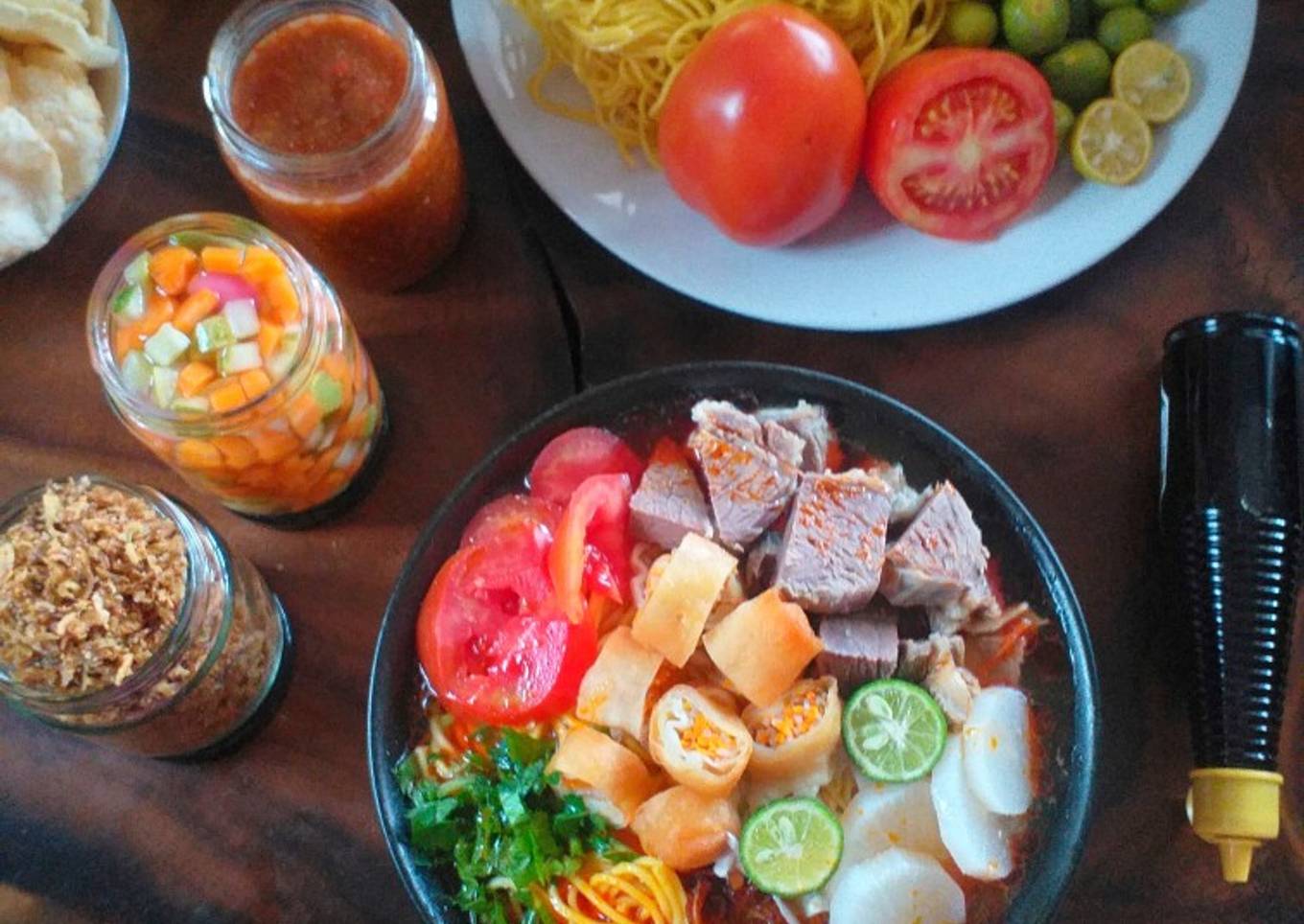 Soto Mie Bogor Kuah Merah (bumbu original)