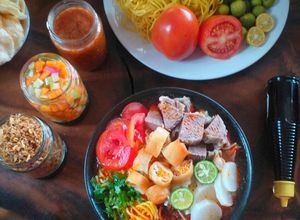 Foto resep Soto Mie Bogor Kuah Merah (bumbu original)