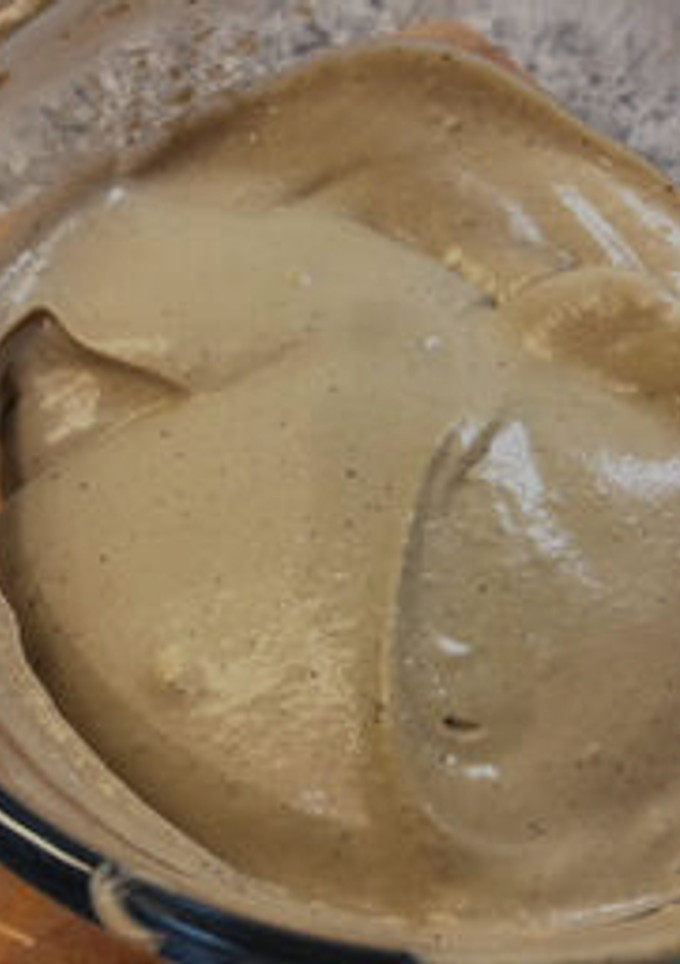 Una foto de Helado de té Hojicha casero sin heladera