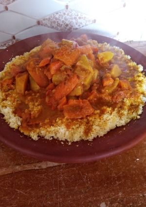 A picture of Moroccan Couscous 🇲🇦.
