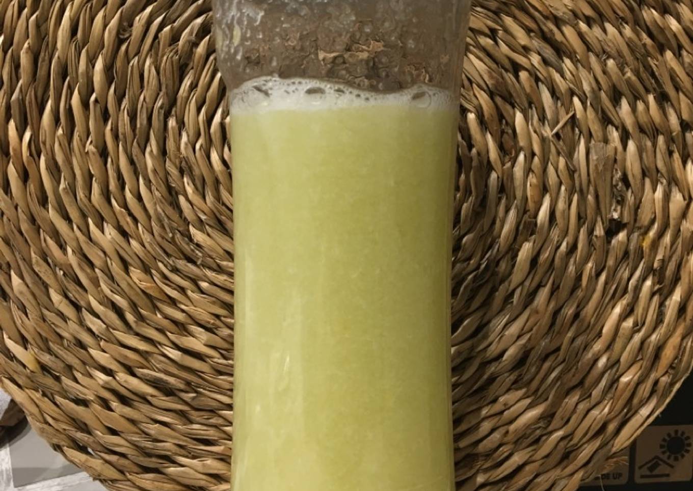 Batido de melón, manzana y pepino