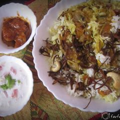 A picture of Malabar fish biriyani.