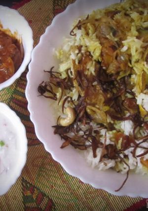 A picture of Malabar fish biriyani.