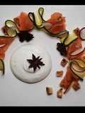 Salmone marinato all' anice stellato