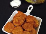 A picture of raw banana fritters
