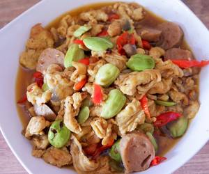 Mudahnya Membuat 48 Oseng telur orak arik petai Enak Sederhana