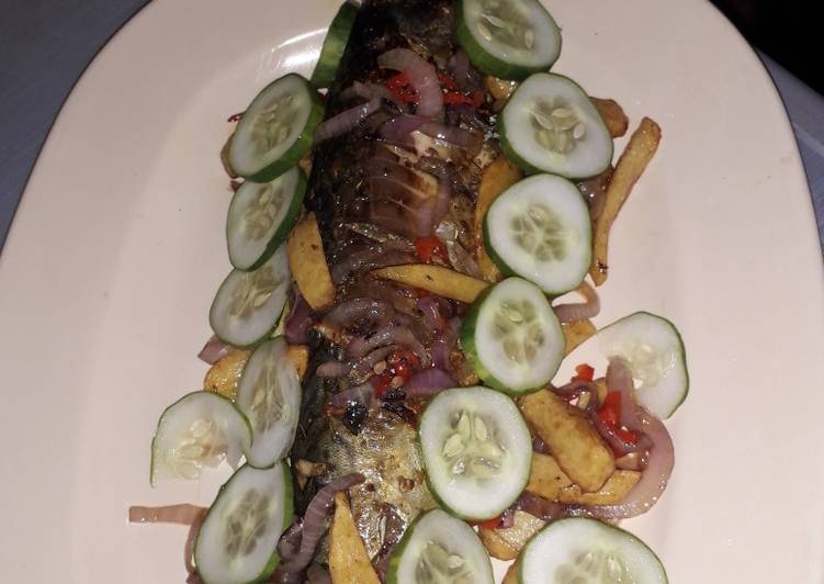 Roasted fish