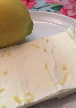 Una foto de Helado casero de limón