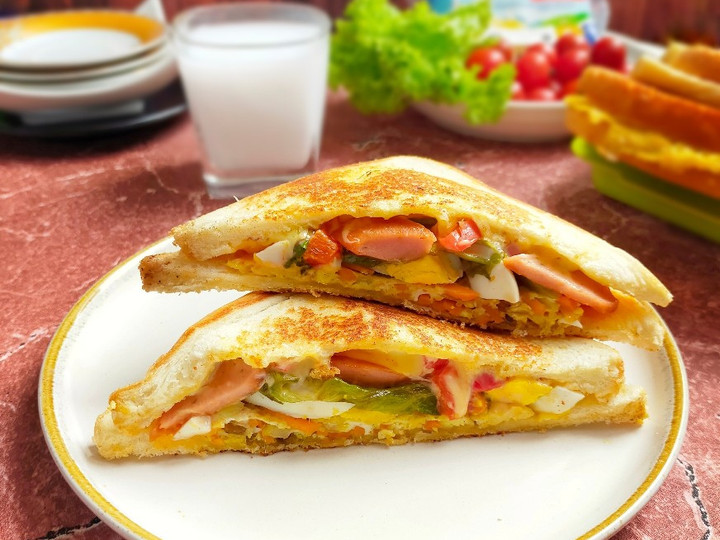 Standar Resep memasak Korean Street Toast Sandwich dijamin nikmat
