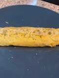 Tortilla francesa de mousse de nueces