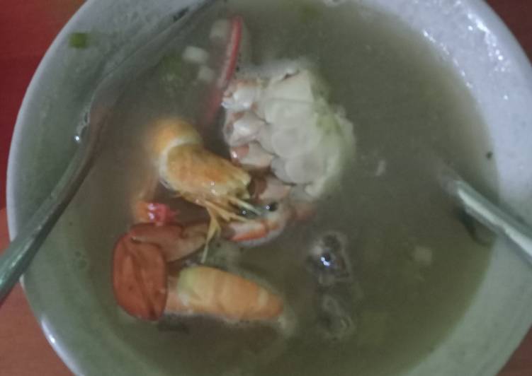 Cara Gampang Menyiapkan Sup kepiting udang yang Enak Banget