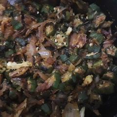 A picture of Bhendi fry.