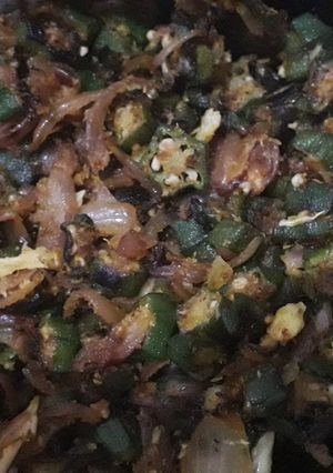 A picture of Bhendi fry.