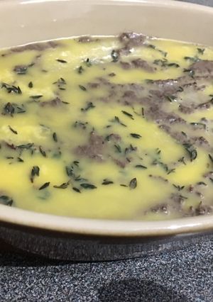 Majoránnás, kakukkfüves májkrém recept fotója