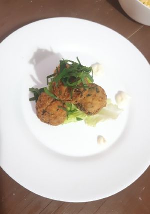 Una foto de Croquetas de pollo con crema