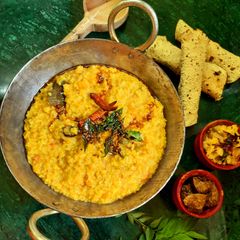 A picture of Mung Daal Khichdi or Bhog Khichdi.