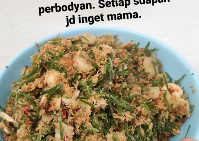 Urap daun kencur