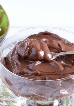A picture of Healthy chocolate pudding.