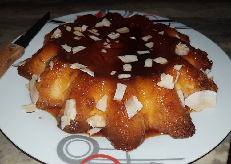 Flan de peras