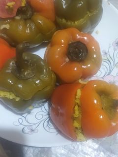 عکسی از دستور دلمه فلفل دلمه ای