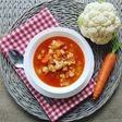 شوربة القرنبيط والجزر والحمص🥕🥦🌶️