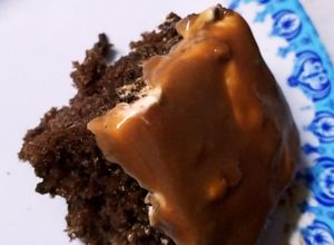 صورة لوصفة كيكة السنيكرز