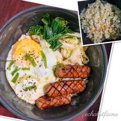 Butter Rice Bowl Sosis Blackpaper রেসিপির প্রধান ছবি