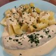 Saucisses fumées sauce moutarde