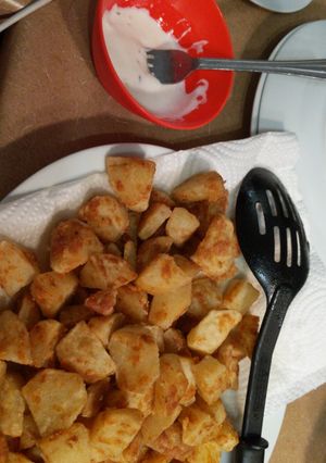 A picture of Fast and easy crispy potatoe bites.