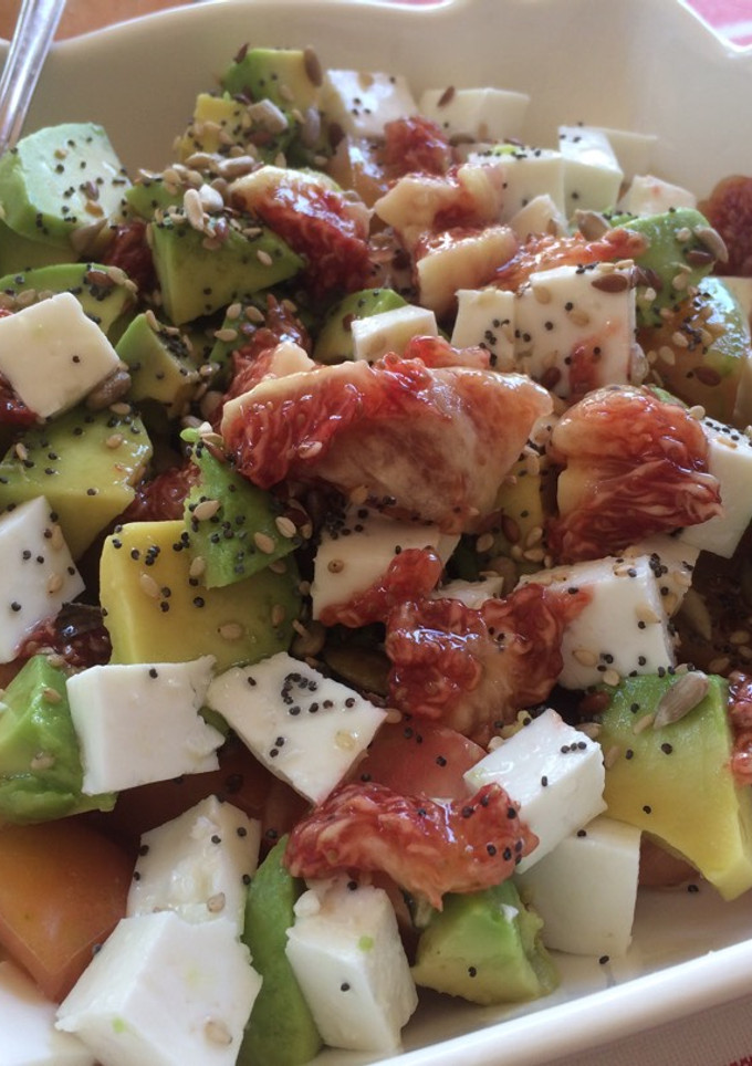 Una foto de Ensalada con higos