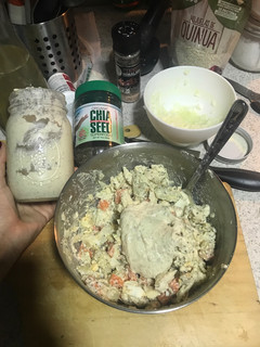 Una foto de Ensalada Rusa con Mayonesa de Almendras