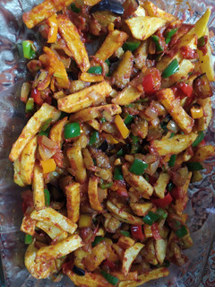 عکسی از دستور خوراک بادمجان نگینی شده