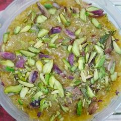A picture of Singhar ji mithai (sev ki barfi).
