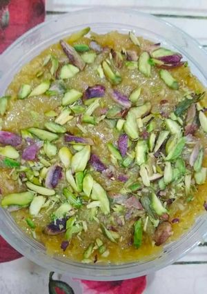 A picture of Singhar ji mithai (sev ki barfi).