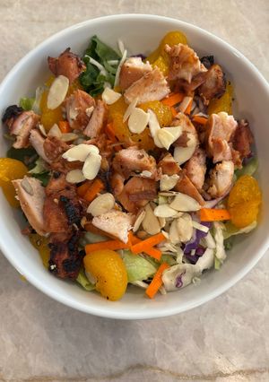 A picture of Teriyaki Chicken Asian Salad.