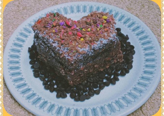 Heart shaped Bread Cake