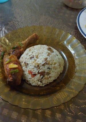 Foto resep Nasi briyani daging sapi (magic com)
