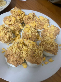 Una foto de Huevos rellenos