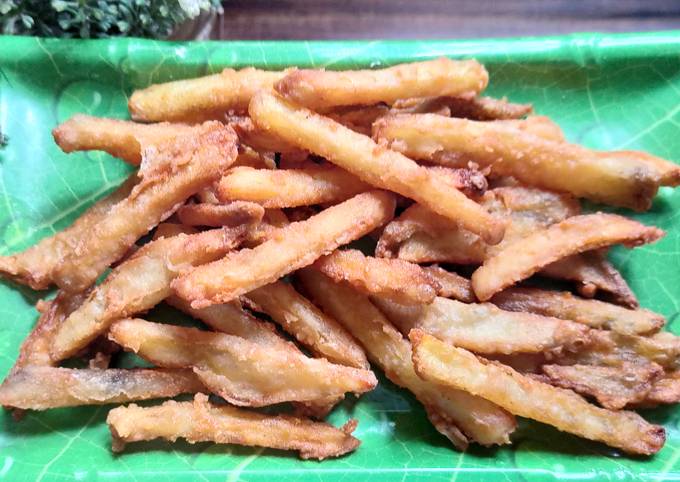 Resep termudah bikin French Fries Crispy  lezat
