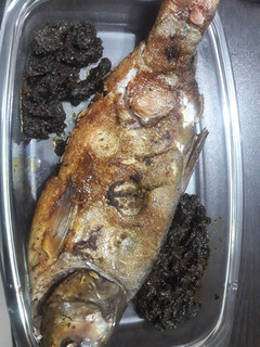 عکسی از دستور ماهی شکم پر