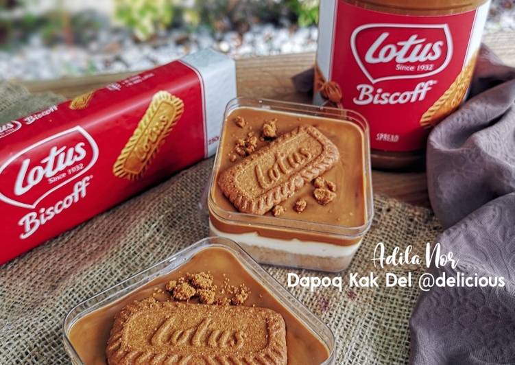 Gold Box Biscoff Cheese Cake (unbaked &amp; no gelatin)