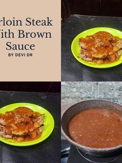 Foto resep Sirloin Steak with Brown Sauce 🥩
