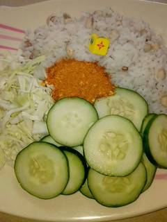 A picture of Rice and beans.