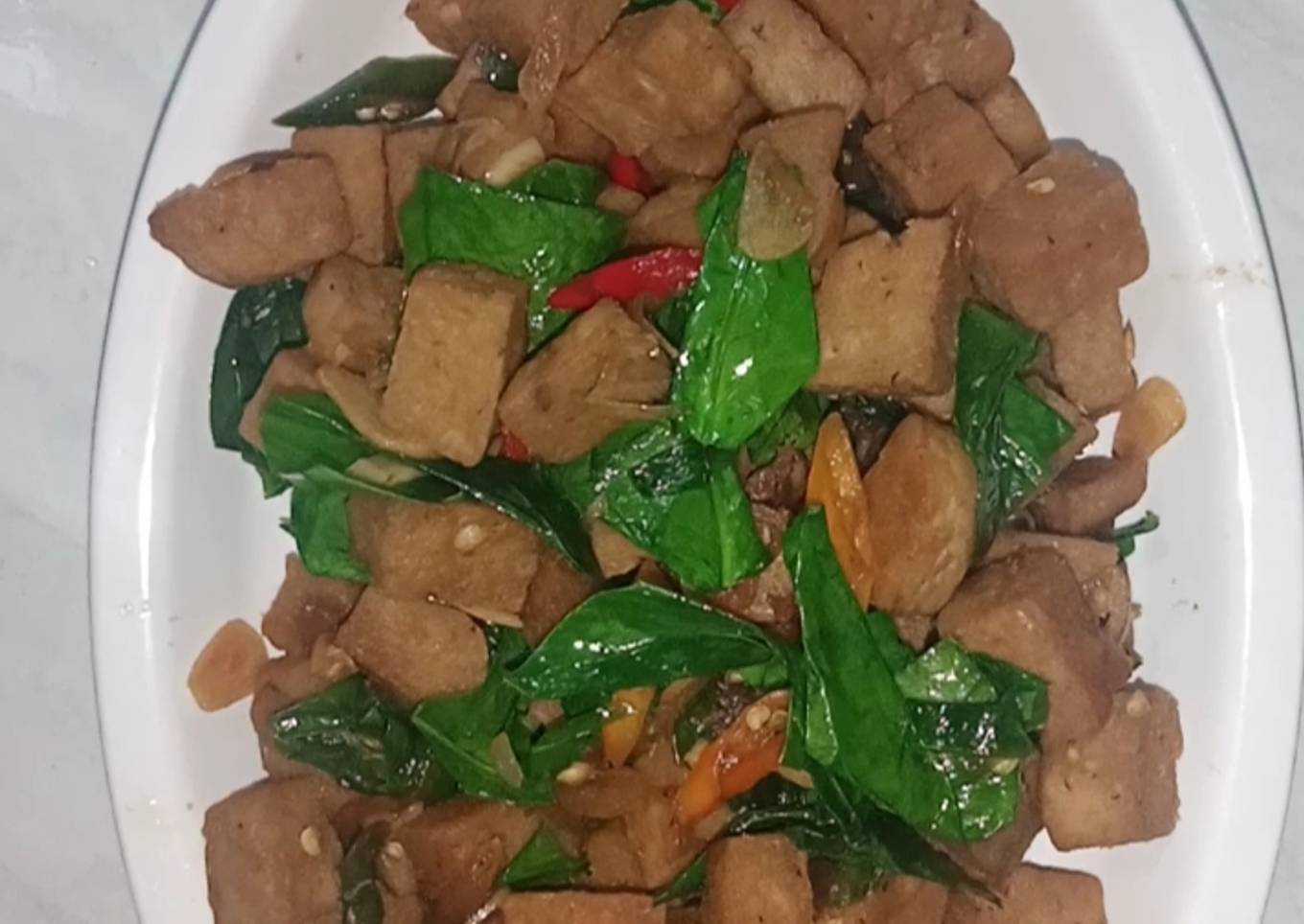 Tumis tempe gembus