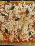 Pizza de plátano verde (en la flip)