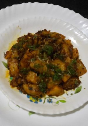A picture of Fennel seeds peri peri stir fry potato.