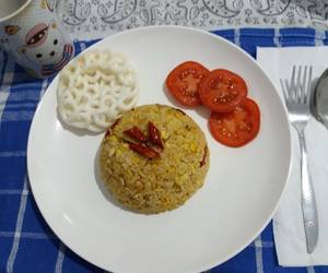 Siap Saji Nasi Goreng Sederhana dengan Cabe Merah Ala Rumahan