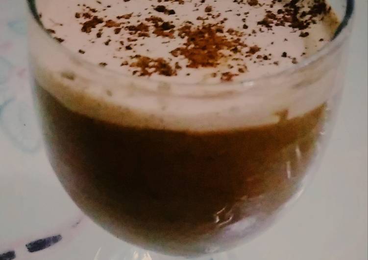 Chocolate Mousse with Dalgona choco