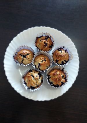 Una foto de Muffins de arándanos 🫐