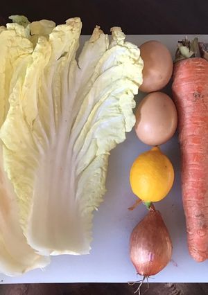 A picture of California Farm Cabbage & Egg Coleslaw.